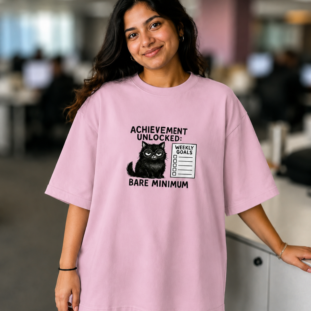 Achievement Unlocked: Bare Minimum | Oversized Tee