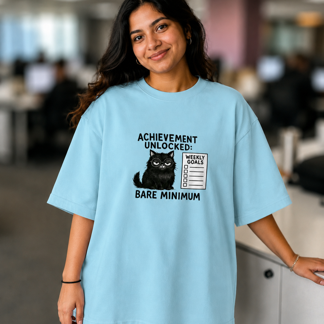 Achievement Unlocked: Bare Minimum | Oversized Tee