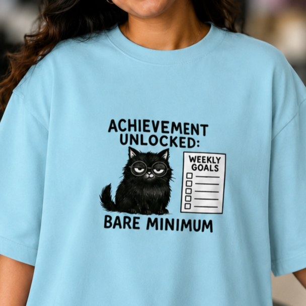 Achievement Unlocked: Bare Minimum | Oversized Tee